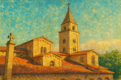 Gijón Church Bell Tower, Gijon, Spain