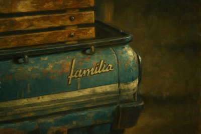 Vintage Familia Car Detail, Chiang Rai, Thailand