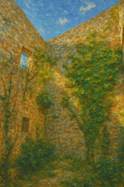Ivy on Stari Bar Ruins, Stari Bar, Montenegro
