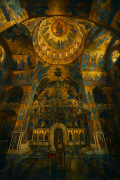 Orthodox Church Frescoes in Shkodër, Shkoder, Albania