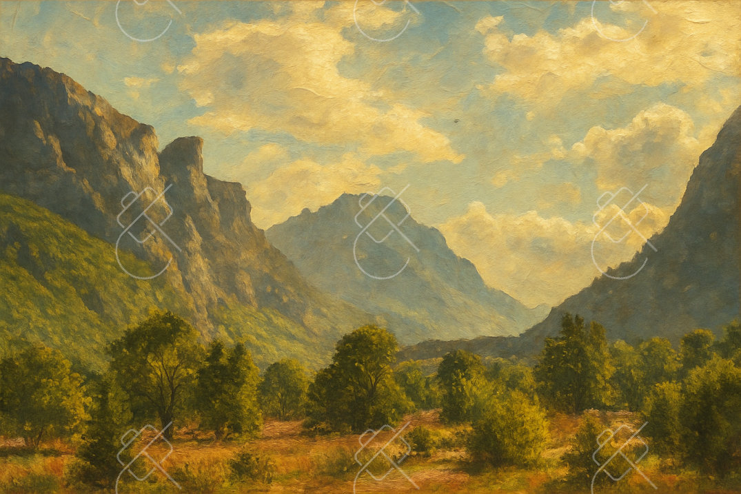 Prokletije Valley Meadow, photographed in Gusinje, Montenegro