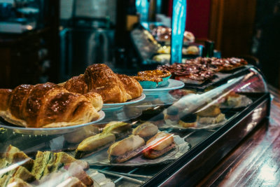 Pintxos bar counter spread — Spain