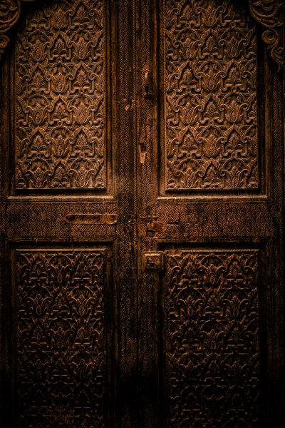 Arabesque Medallion Doors, Fes, Morocco