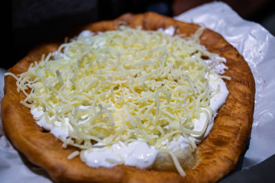 Lángos — Budapest, Hungary