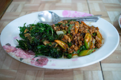 Pad kra pao (holy basil pork) — Thailand
