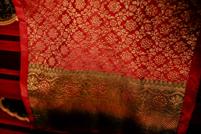 Gold Brocade on Crimson Silk, Chiang Rai, Thailand