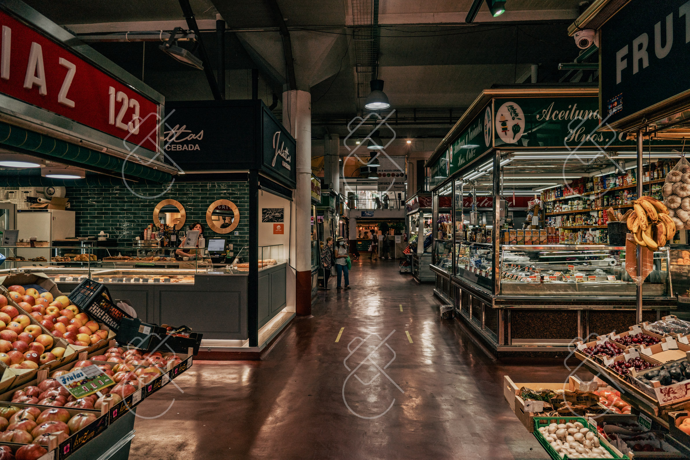 View & buy this print Madrid covered food market — Spain