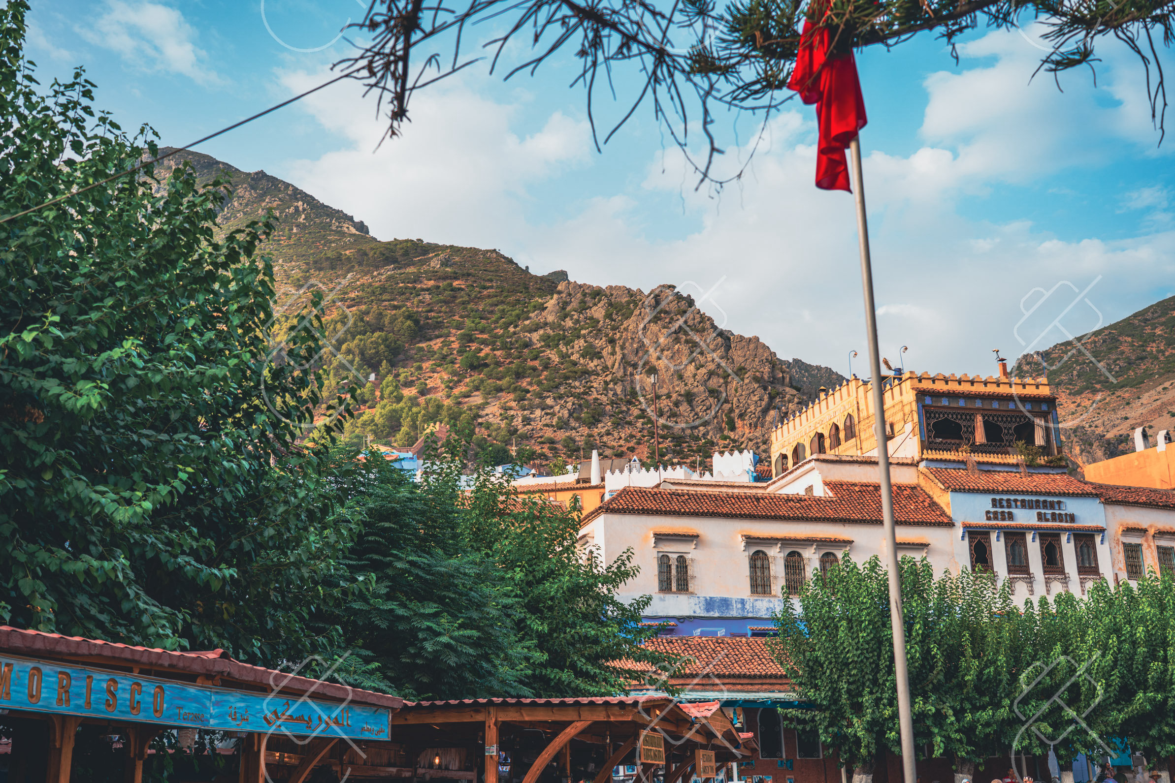 View & buy this print Plaza Uta el-Hammam & the Kasbah — fine art travel photography print available from Clever Tourists