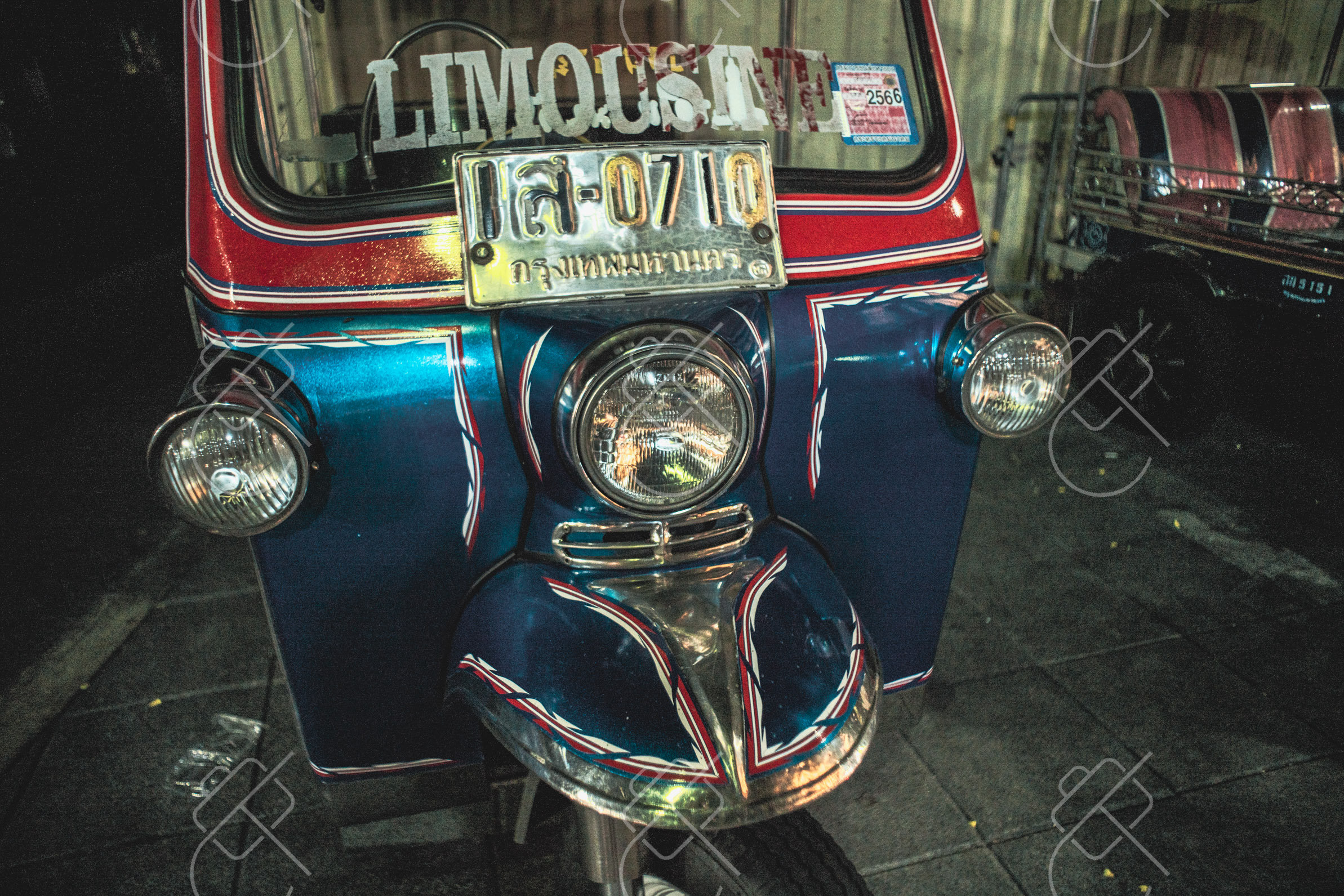 A tuk-tuk waiting for its next fare — Bangkok, fine art travel photography print available from Clever Tourists