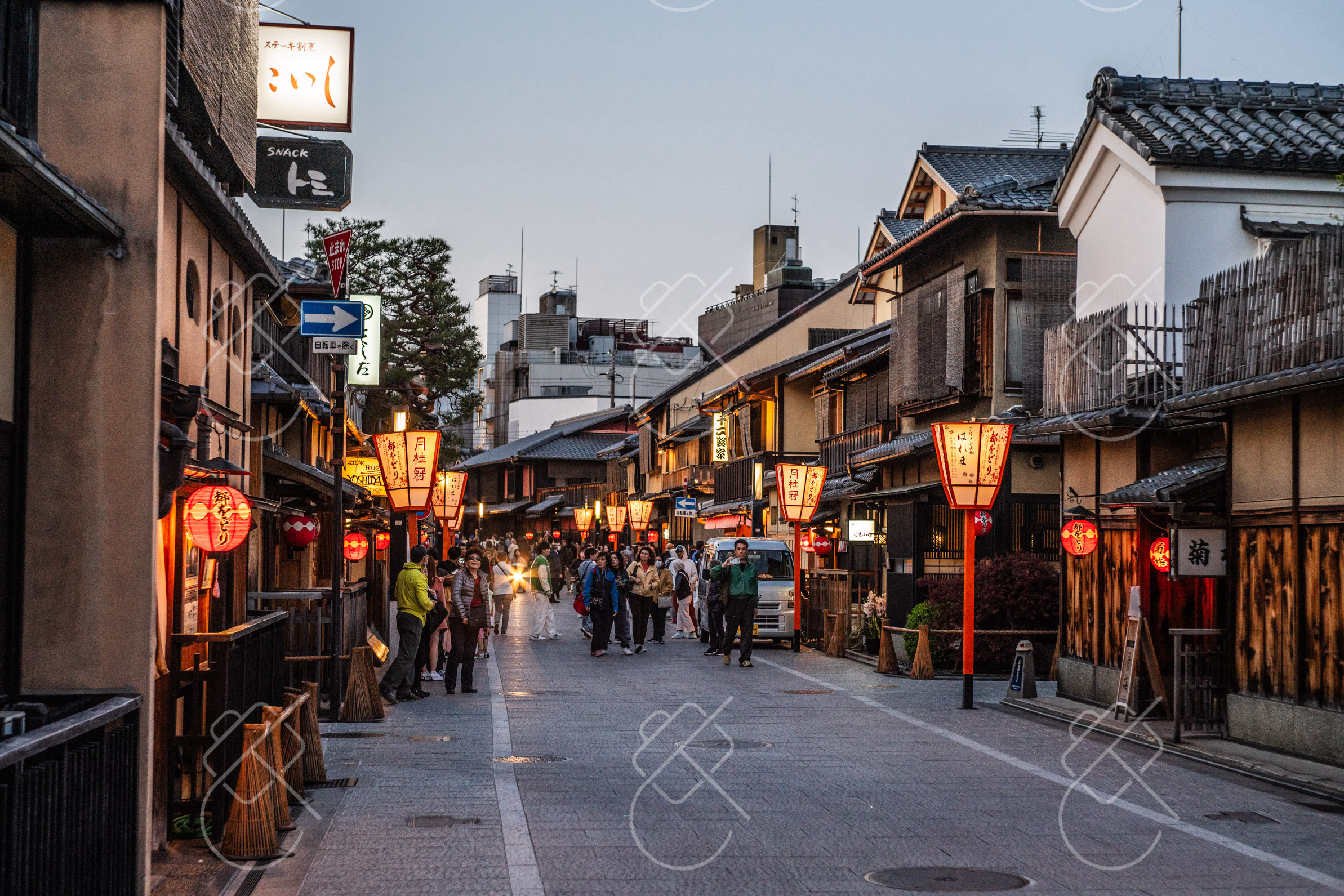 View & buy this print Gion & Downtown — fine art travel photography print available from Clever Tourists