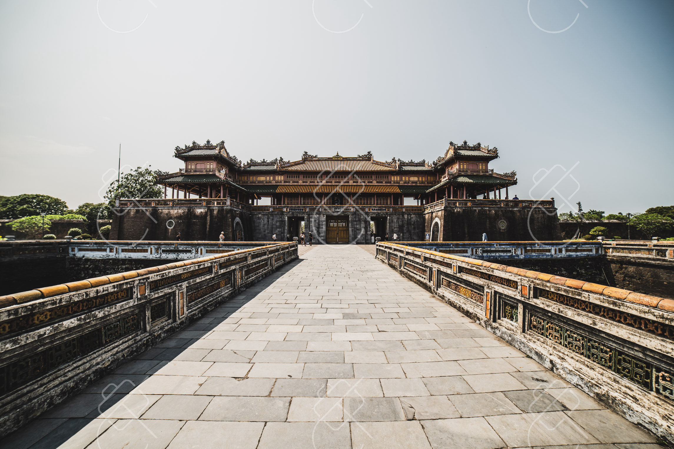 The approach to the Imperial City in Hue, where we spent 27 to 29 April 2023