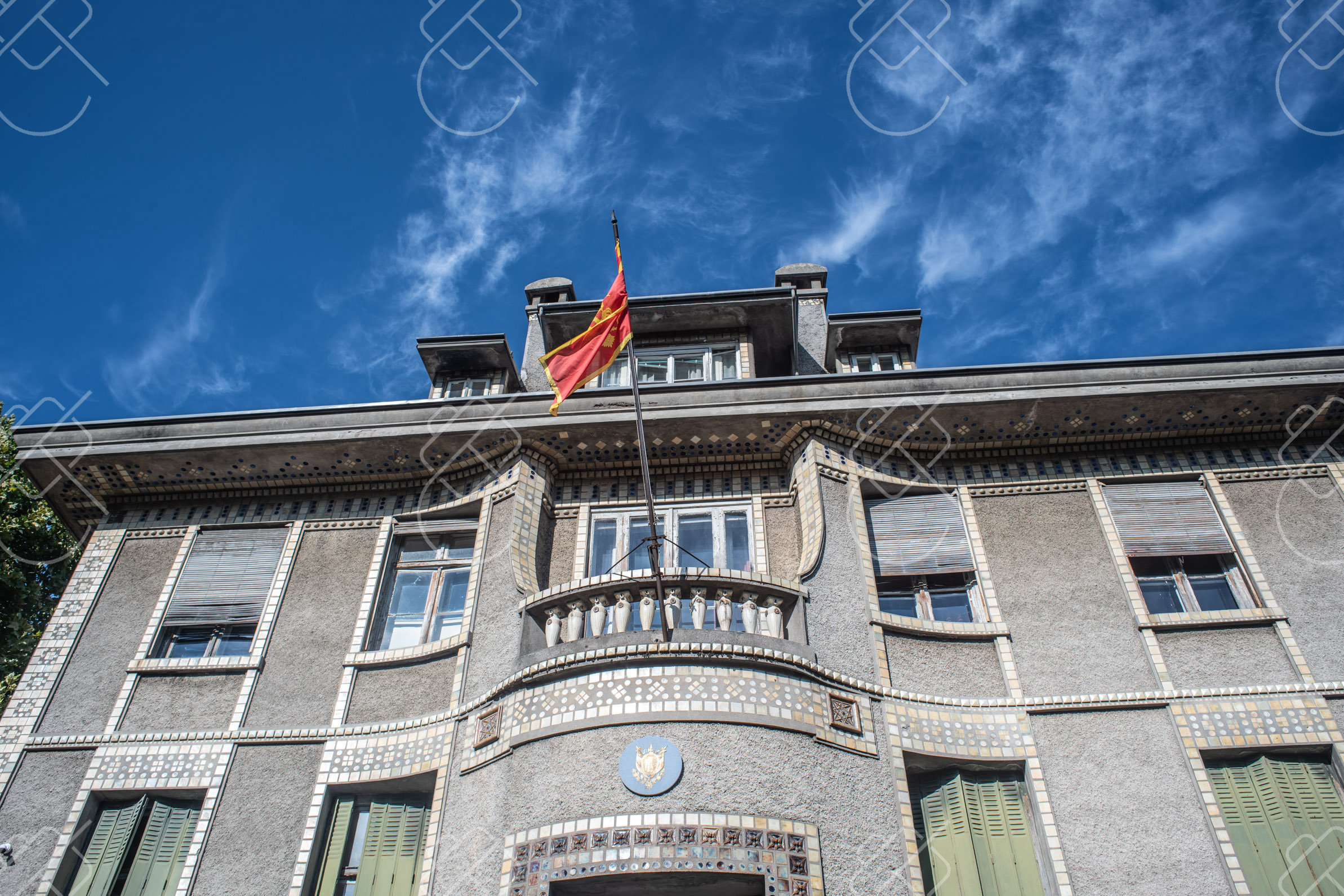 An Art Nouveau former embassy building — Cetinje, fine art travel photography print available from Clever Tourists