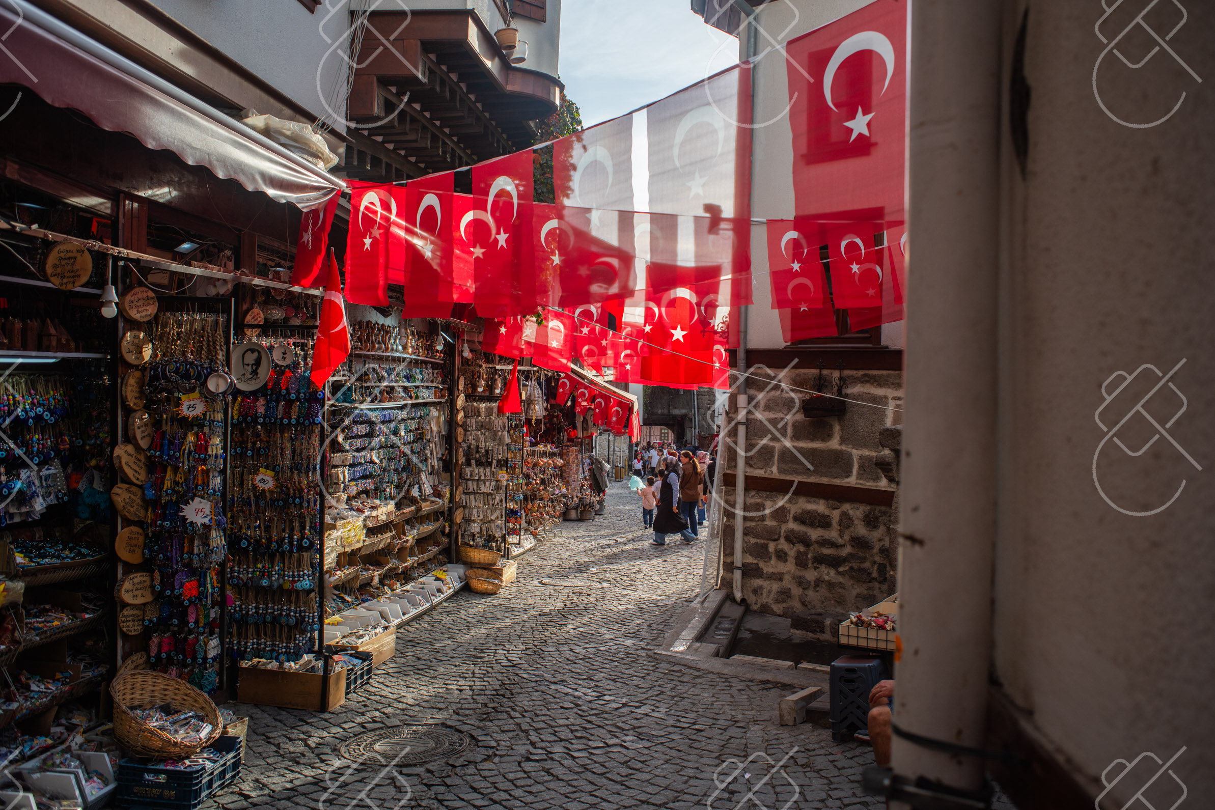 A market street in Ankara's old town — Ankara, fine art travel photography print available from Clever Tourists