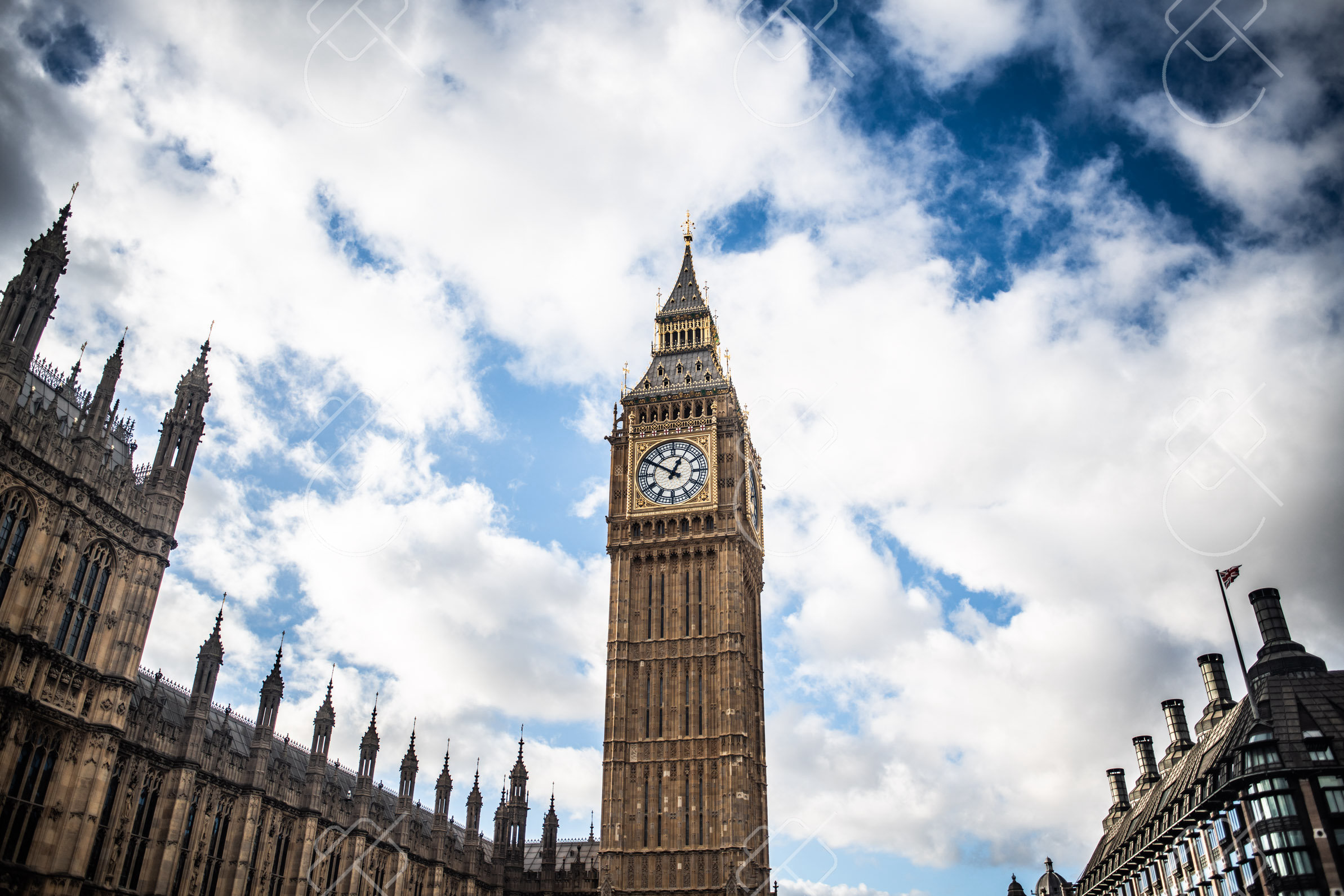 View & buy this print Westminster & the River — fine art travel photography print available from Clever Tourists
